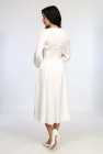 Сукня шнуровка жіноча Актуаль 226 шовк Армані молочна