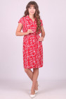 Сукня літня жіноча Актуаль 0041 гілка білий софт червона