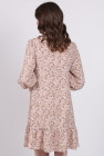 Сукня літня жіноча Актуаль 539 квіти білий софт бежева
