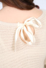 Светр бант жіночий Актуаль 96761 в'язка бежевий