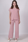 Штани вільного крою жіночі Актуаль 014 жатка пудрові