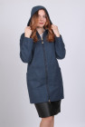 Пальто женское Актуаль 0666 меланж кашемир синее